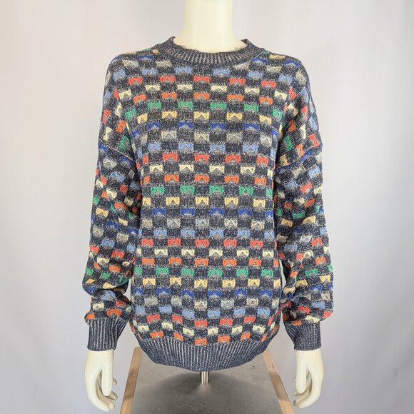 Retro Segreto colorful knit sweater - Picture 1 of 3